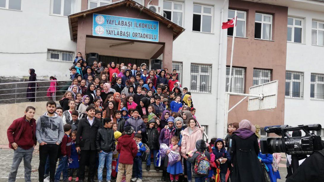 Fırat Üniversitesi Öğrencileri "270 Dilek 270 Kahraman Dilek. Kahramanım Olur musun" Projesi Kapsamında Yaylabaşı İlkokulunu Ziyaretleri Ulusal Basında Yer Buldu